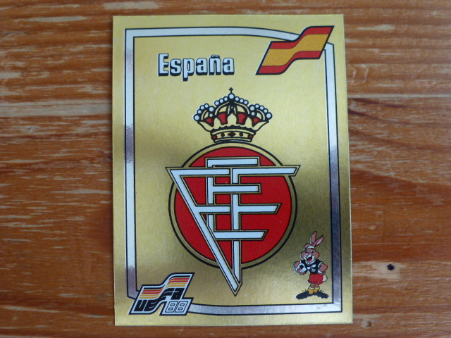 Panini Euro 88 Badge - Spain