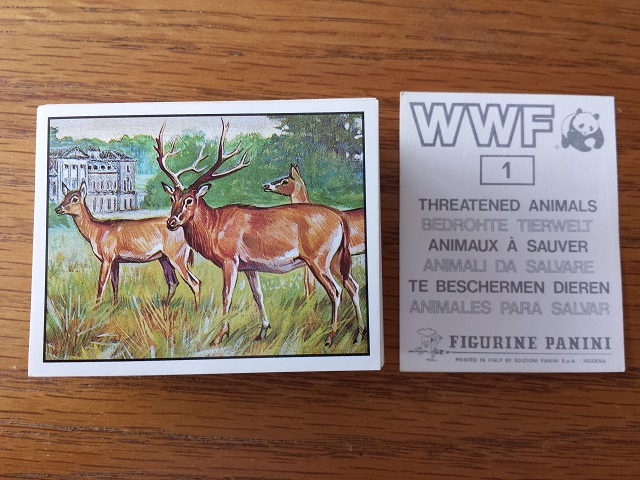 Panini WWF Threatened Animals Individual Stickers
